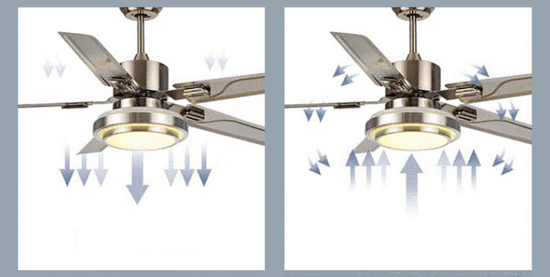 Fannc Ceiling Fan with Light – Stainless Steel Series