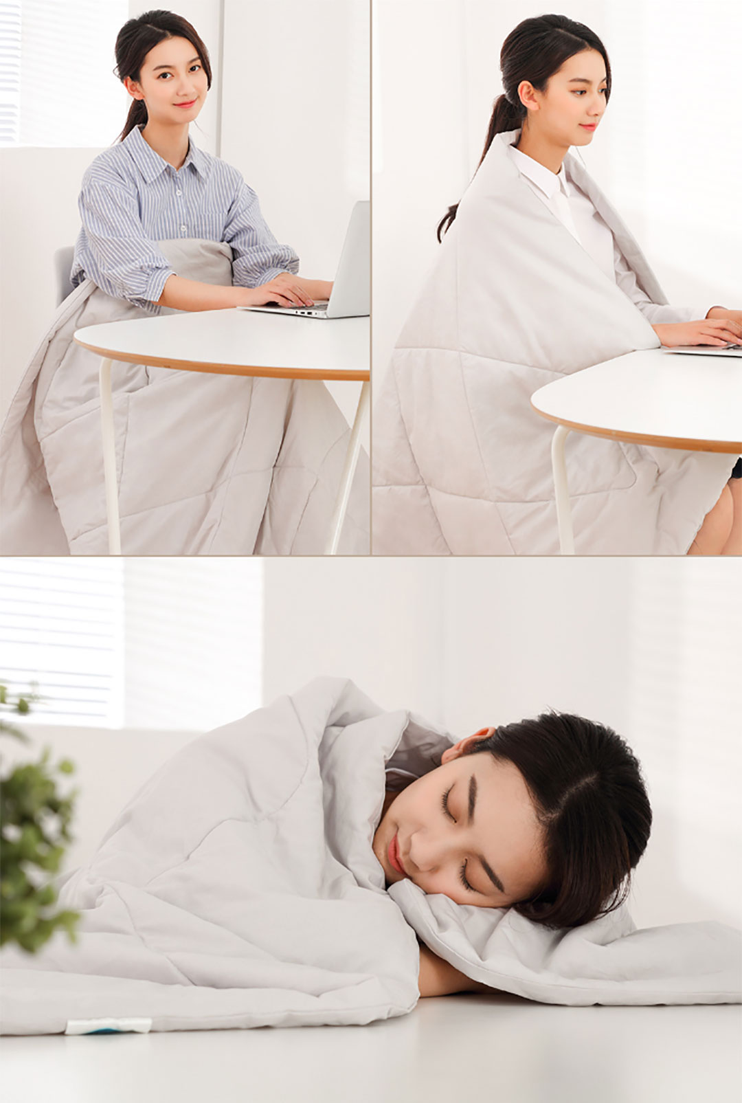 Xiaomi 8H Washable Cotton Anti-Bacterial Cooling Blanket BX