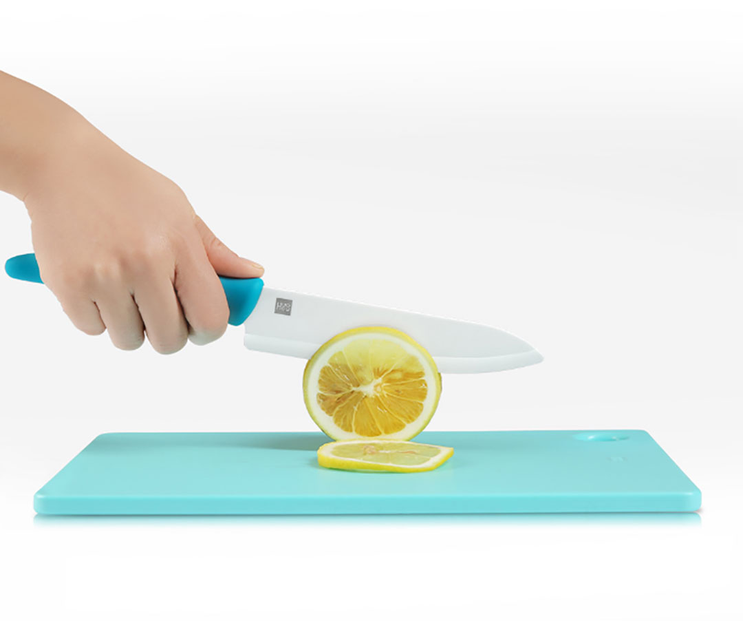 HuoHou 4-In-1 Ceramic Knife And Chopping Board Set