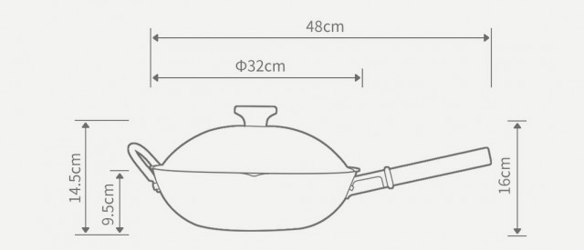 Xiaomi Taste Plus Non-Stick Wok 32cm