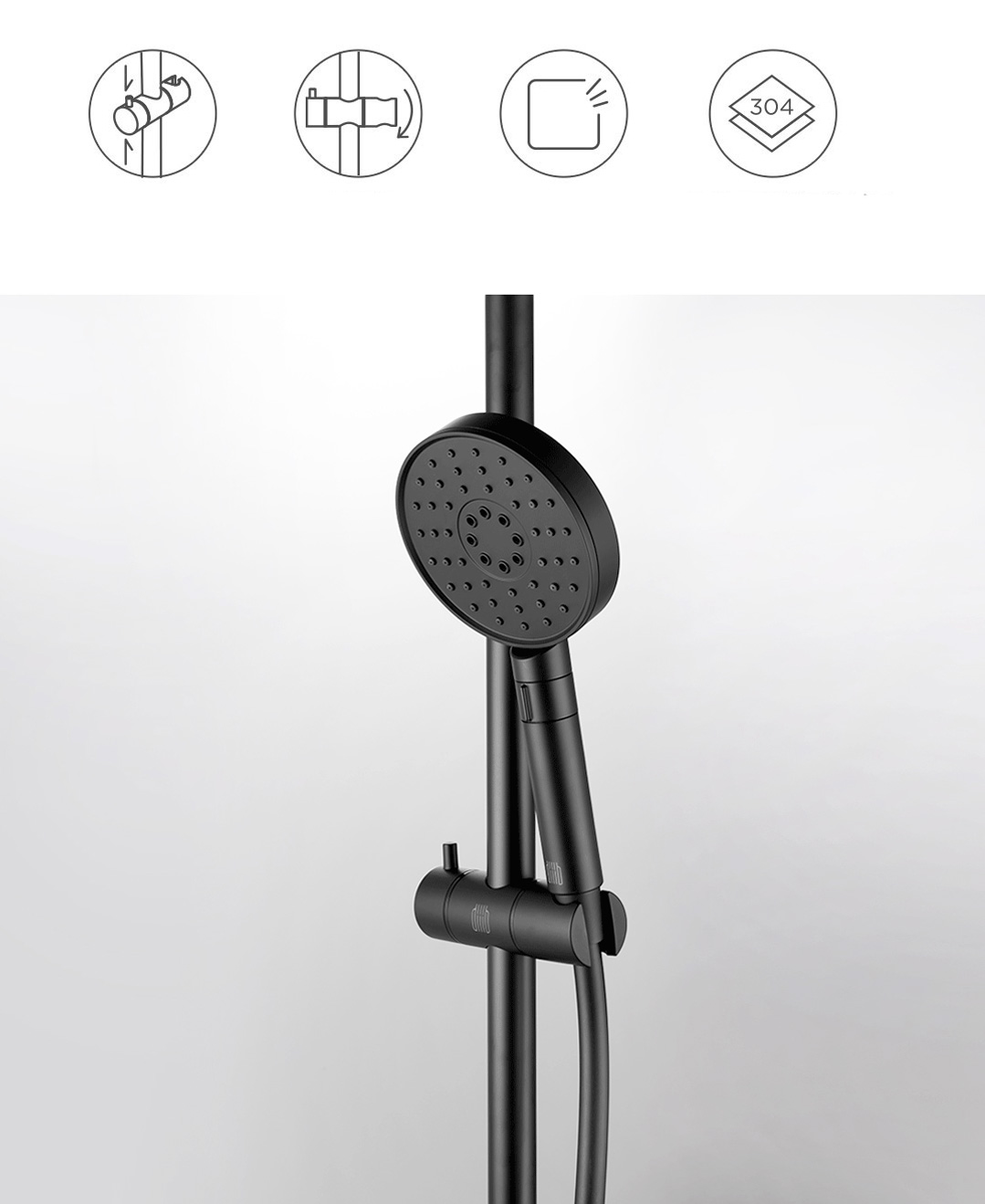 Xiaomi Diiib Shower Set Matt Black