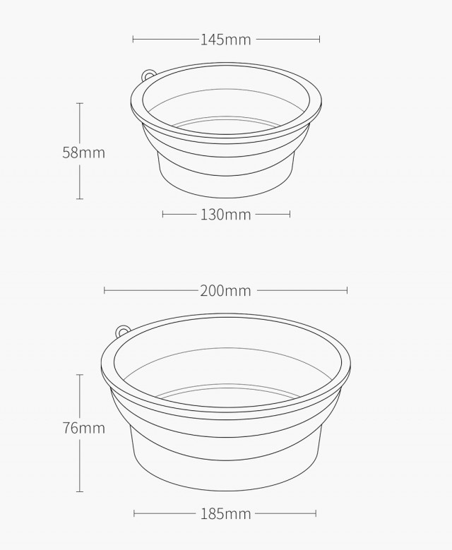 Xiaomi Jordan&Judy Pet Silicone Foldable Bowl 