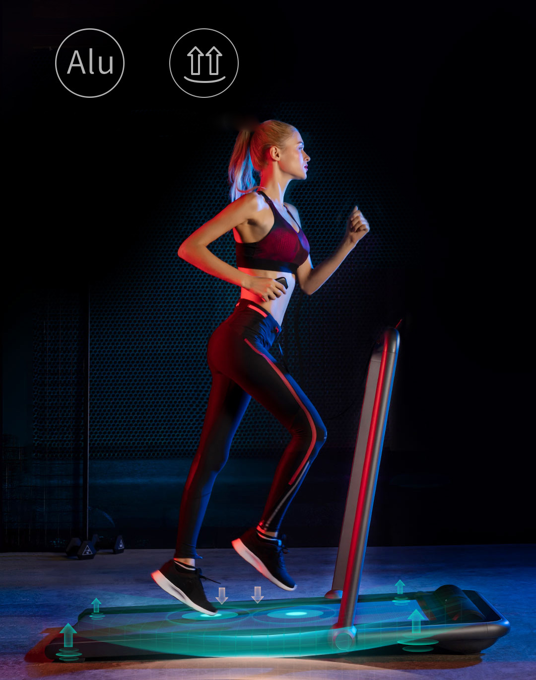 Kingsmith K12 2-in-1 Smart Folding Running Walking Sports Treadmill