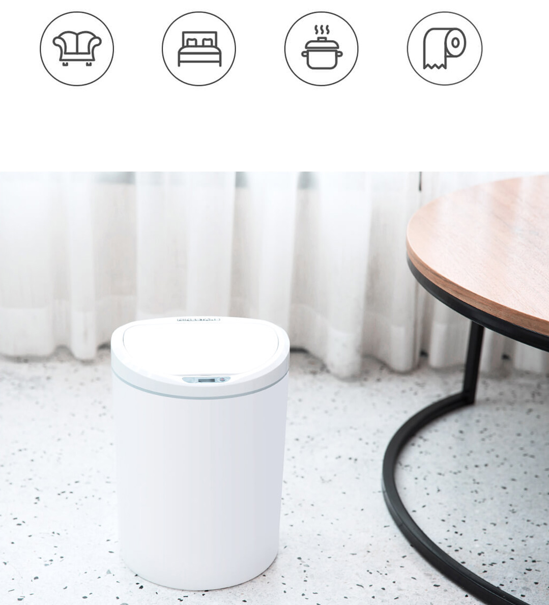 Xiaomi Ninestars Smart Induction Dustbin 10L