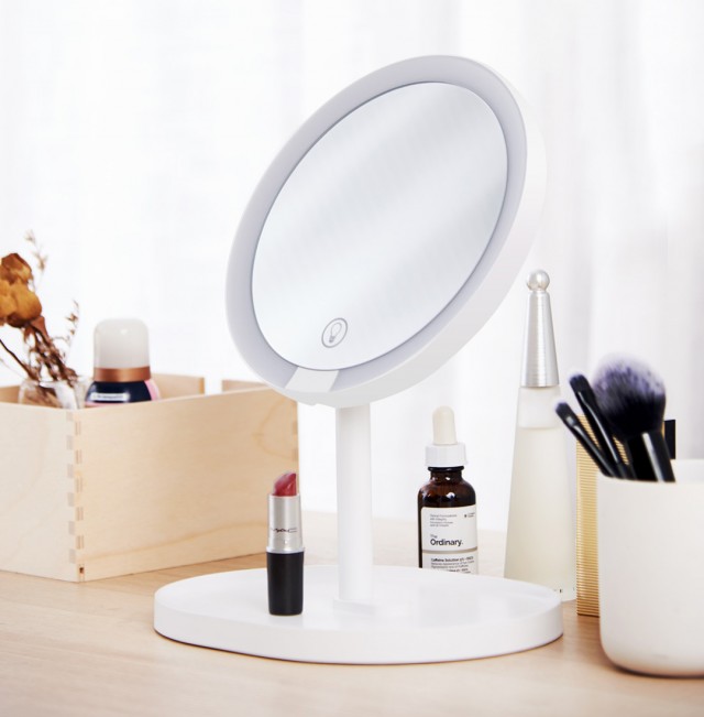 XY 2 in 1 Touch Screen LED Makeup Mirror
