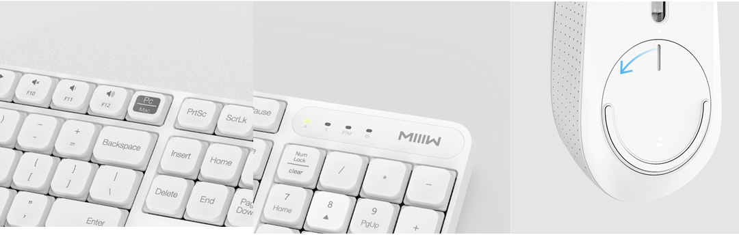 MIIIW Wireless Keyboard And Mouse Combo