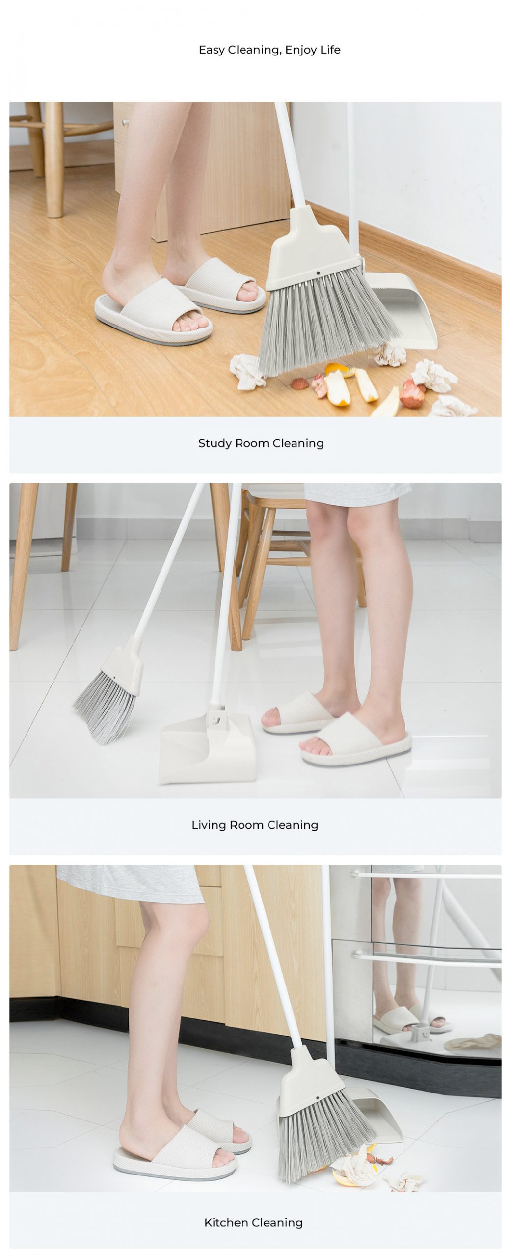 Xiaomi Jazy Broom Dustpan Set