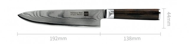 Xiaomi HuoHou Damascus Steel Kitchen Knife
