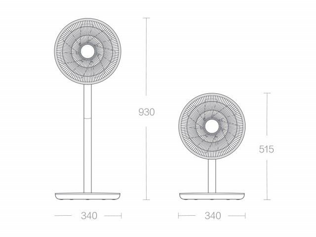 Xiaomi Smartmi 3D Multi-direction Circulation Cordless Fan