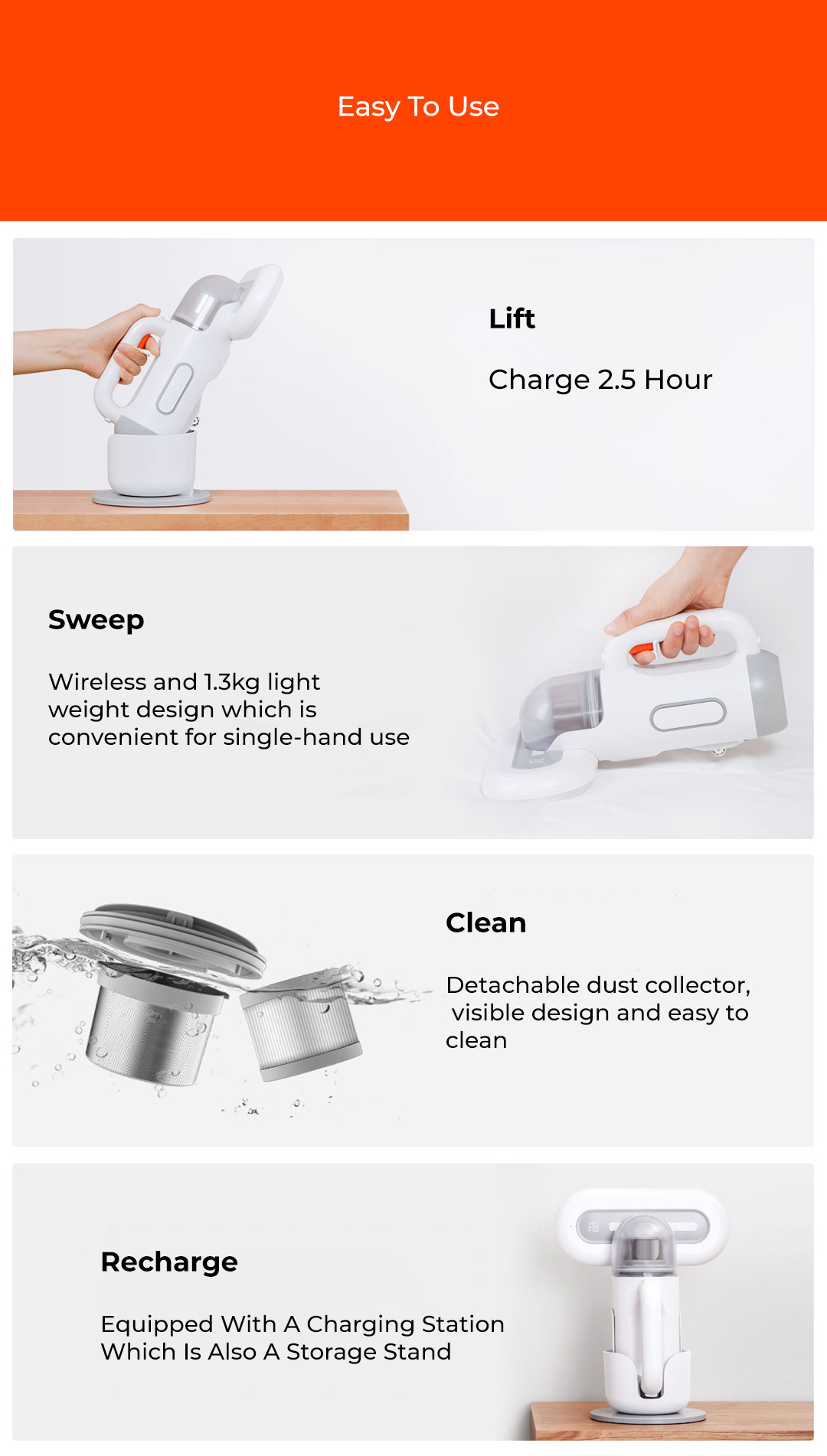 Xiaomi SWDK Dust Mite Vacuum Cleaner  Cordless Version