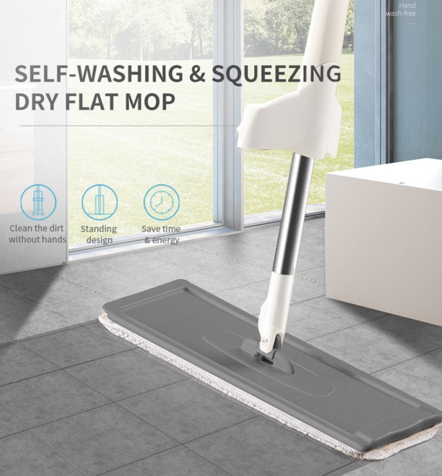 Zhwoop Hands-free Cleaning Magic Flat Mop