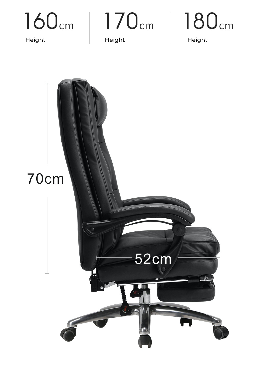 Xiaomi Hbada Leather Boss Chair With Footrest