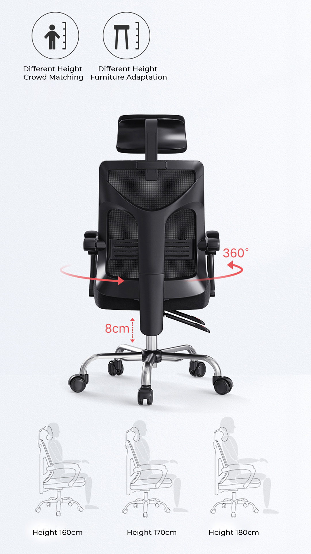Hbada Ergonomic Computer Chair – Fox Series